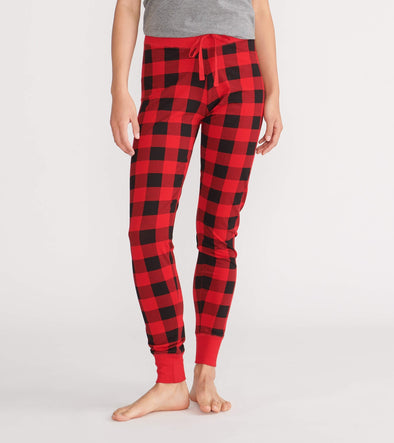 Little Blue House Women's Buffalo Plaid Sleep Leggings