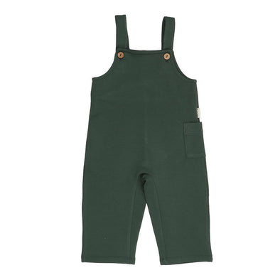 Walkiddy Green Sweat Baby Dungarees