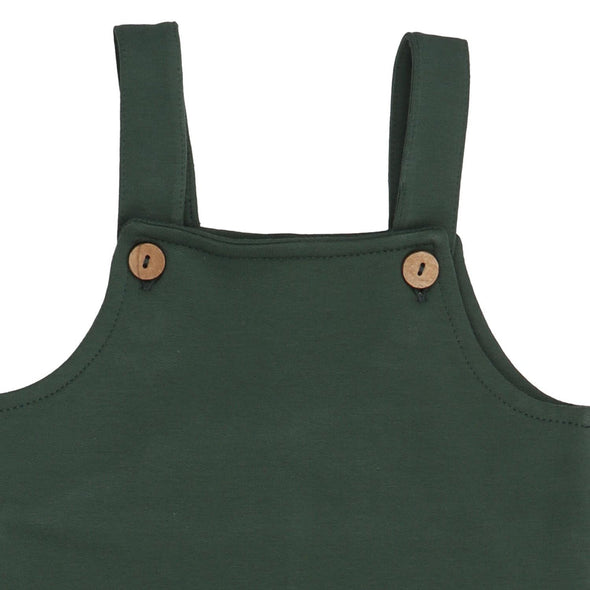 Walkiddy Green Sweat Baby Dungarees
