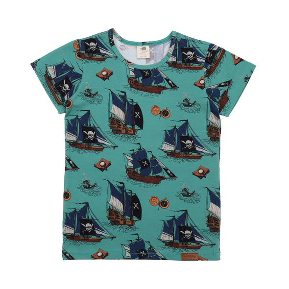 Walkiddy Pirate Ships All Over Print T-Shirt