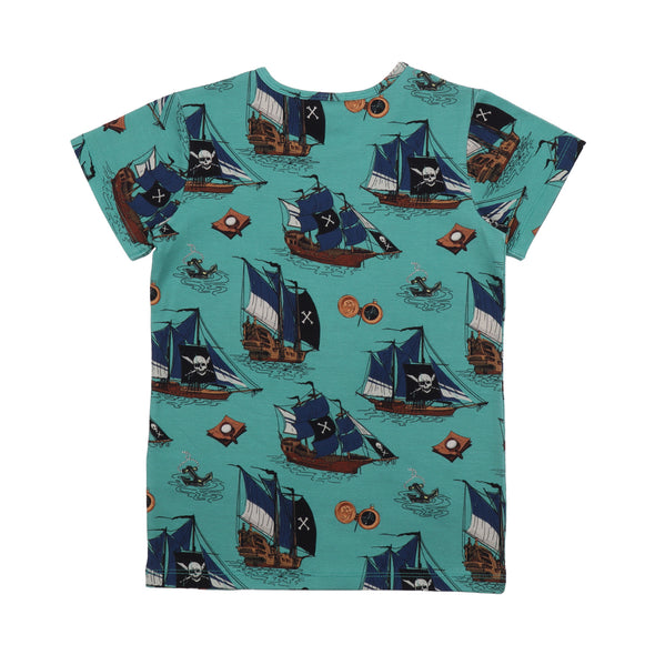 Walkiddy Pirate Ships All Over Print T-Shirt