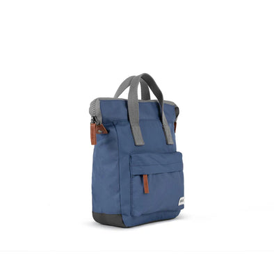 Roka Bantry B Burnt Blue Recycled Canvas Backpack - Small