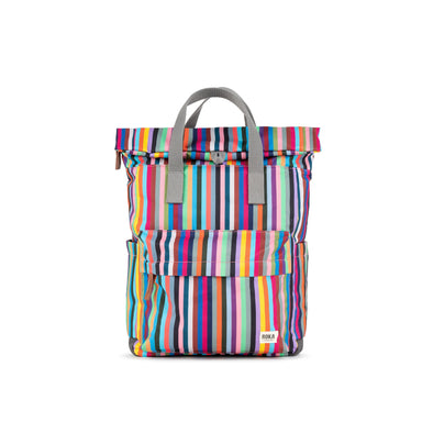 Roka Canfield B Multistripe Recycled Canvas Backpack - Medium