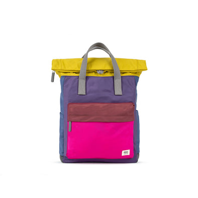 Roka Canfield B Block Multicolour Recycled Nylon Backpack - Medium