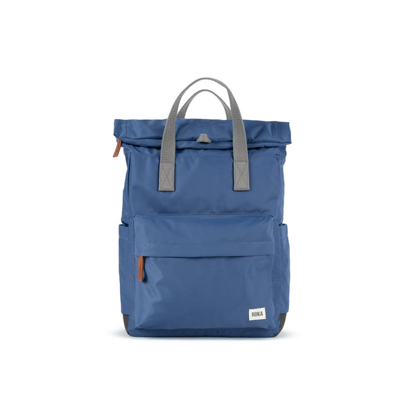 Roka Canfield B Burnt Blue Recycled Nylon Backpack - Medium