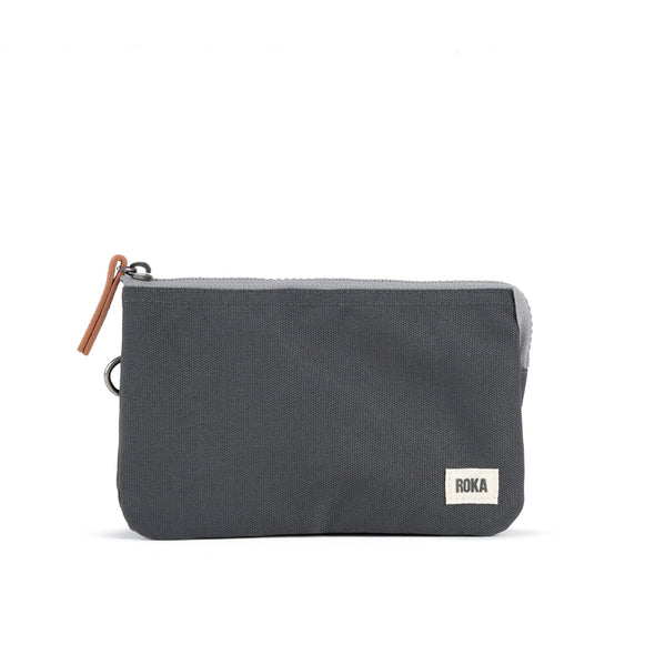 Roka Carnaby Carbon Recycled Canvas Wallet - Medium