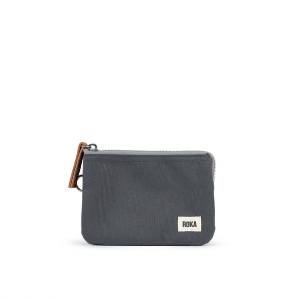 Roka Carnaby Carbon Recycled Canvas Wallet - Medium