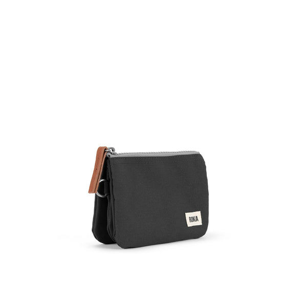 Roka Carnaby Carbon Recycled Canvas Wallet - Medium