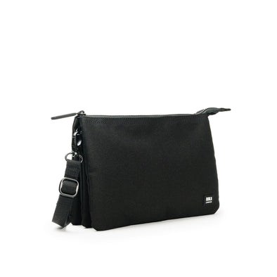 Roka Carnaby All Black Recycled Canvas Crossbody - XL