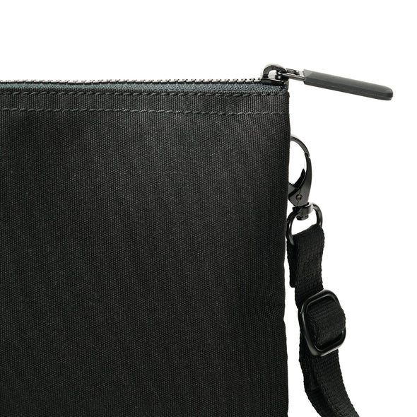 Roka Carnaby All Black Recycled Canvas Crossbody - XL