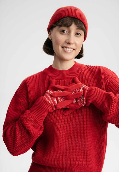 Mela Rishi Pomegranate Unisex Organic Cotton Gloves