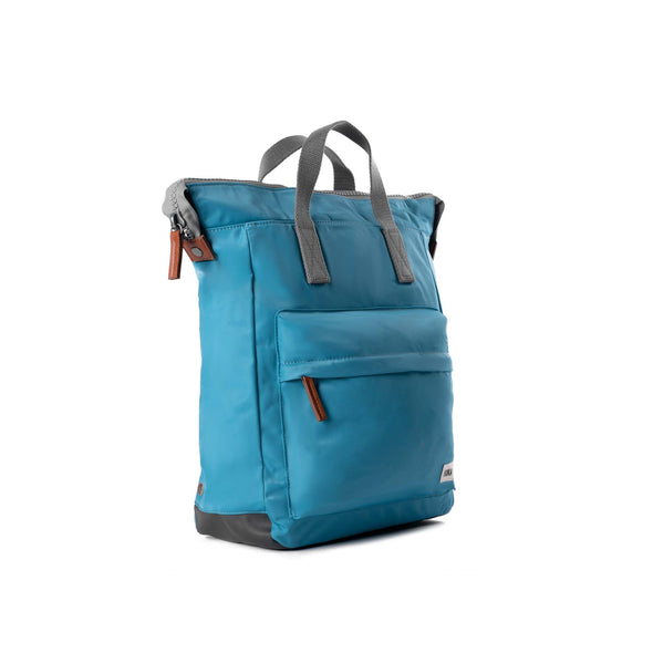 Roka Bantry B Petrol Recycled Canvas Backpack - Small