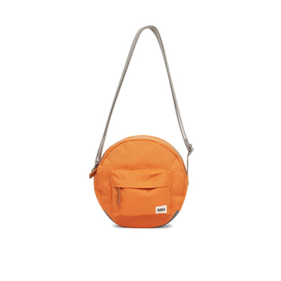 Roka Paddington B Atomic Orange Recycled Canvas Crossbody Bag - Small