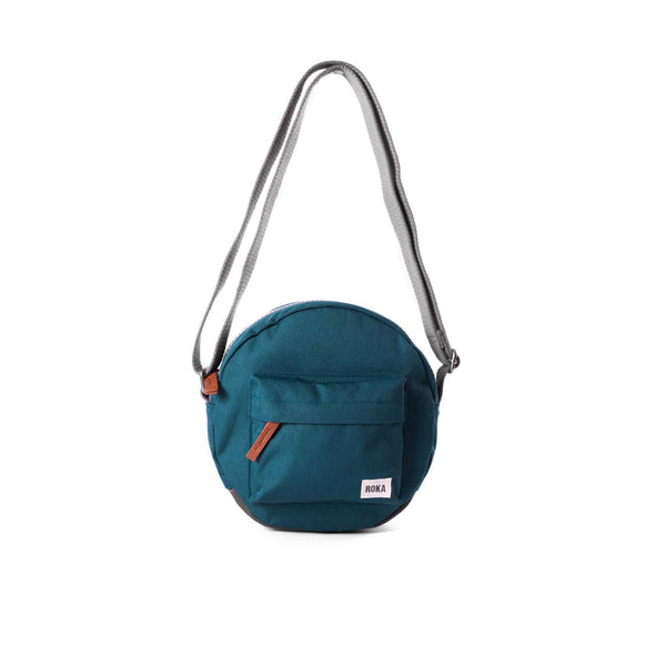 Roka Paddington B Teal Recycled Nylon Crossbody Bag
