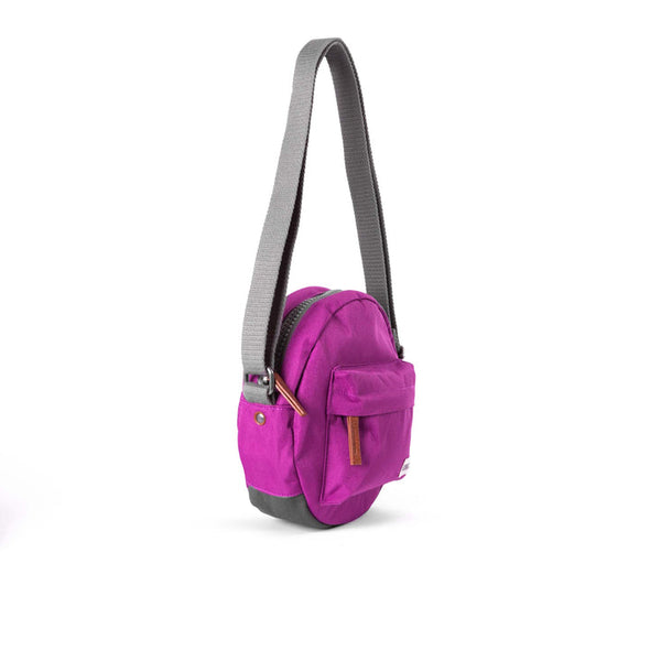 Roka Paddington B Violet Recycled Canvas Crossbody Bag - Small