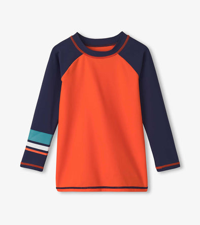 Hatley Orange Long Sleeve Rashguard