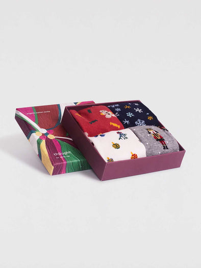 Thought Noel Kids' Christmas Socks Gift Box