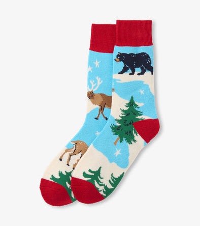 Little Blue House Winter Wonderland Cosy Socks Men's Sizing