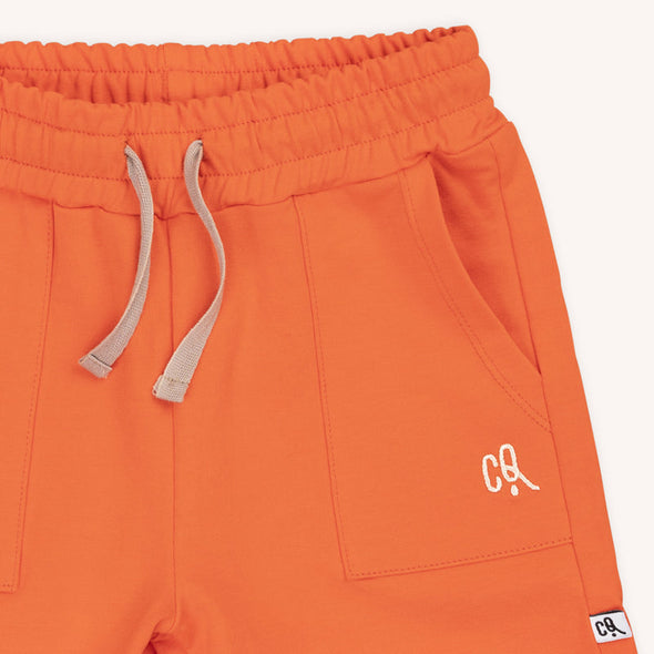 CarlijnQ Orange Loose Fit Organic Cotton Shorts