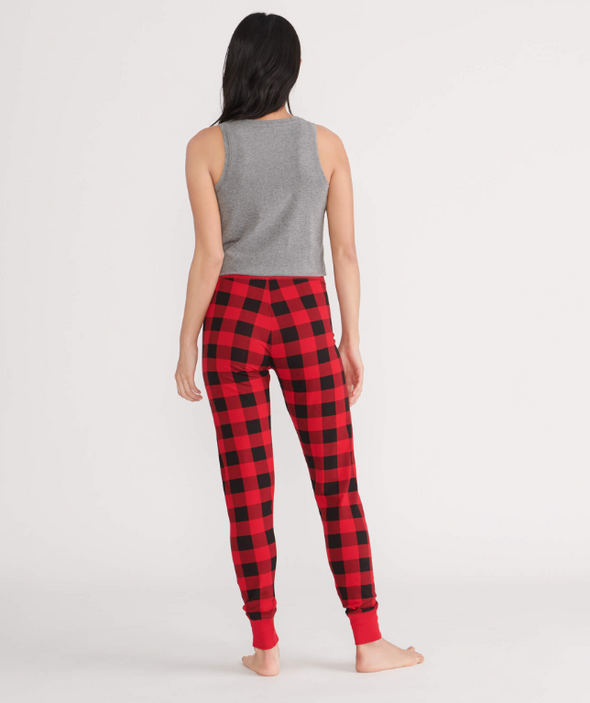 Little Blue House Women's Buffalo Plaid Sleep Leggings
