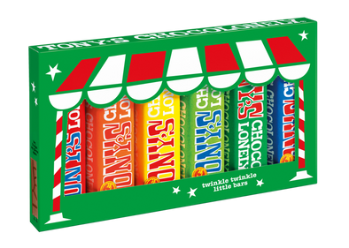 Tony's Chocolonely Christmas Rainbow  6-bar Tasting Pack