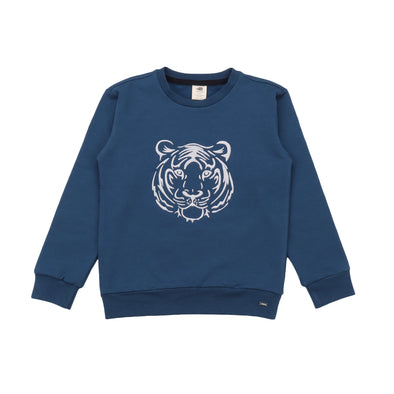 Walkiddy White Tigers Single Print Sweatshirt