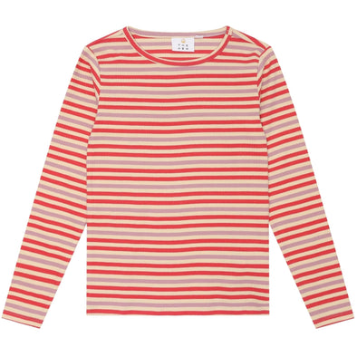 The New Lena Striped Long Sleeved Rib Top