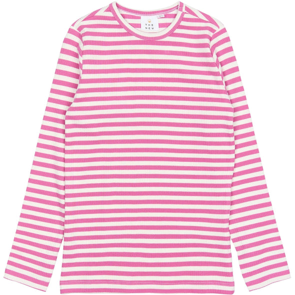The New Ibis Rose Stripe Moore Long Sleeved Rib Top