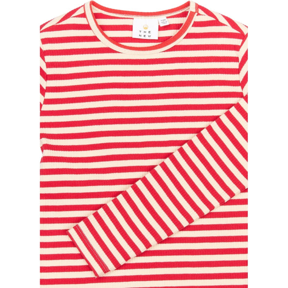 The New Ski Patrol Stripe Moore Long Sleeved Rib Top