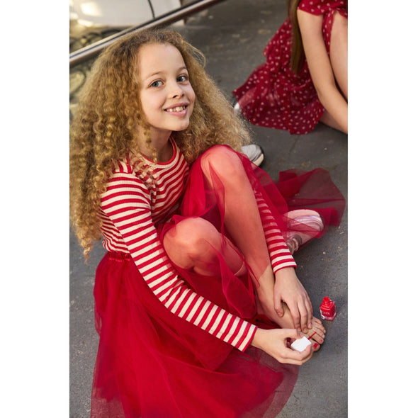 The New Ski Patrol Stripe Moore Long Sleeved Rib Top