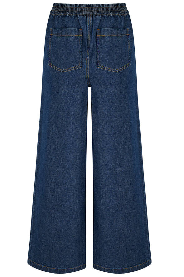 Sugarhill Brighton Immy Deep Blue Denim Trousers