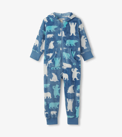 Little Blue House Polar Bears Fleece Jumpsuit