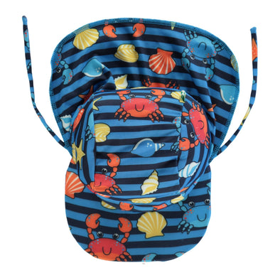 Småfolk Brilliant Blue Crabs UV50 Swim Hat