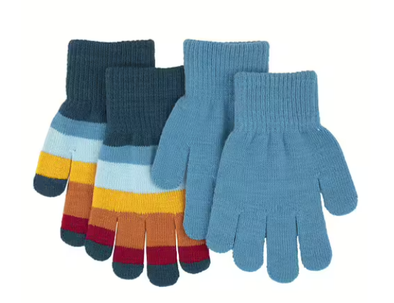 Villervalla Midnight Striped Magic Gloves Set
