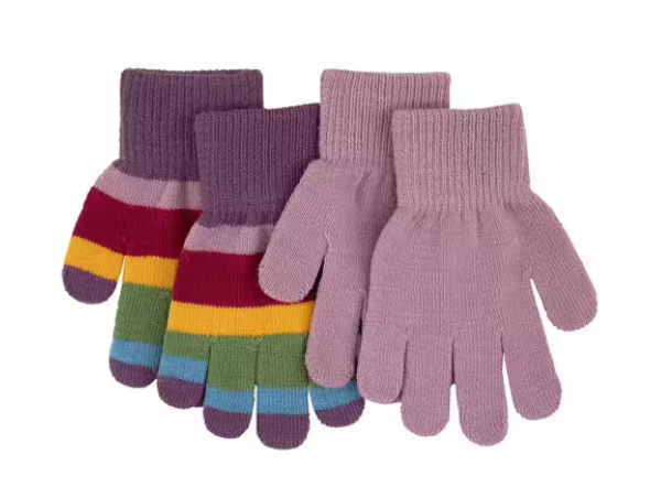 Villervalla Acai Striped Magic Gloves Set