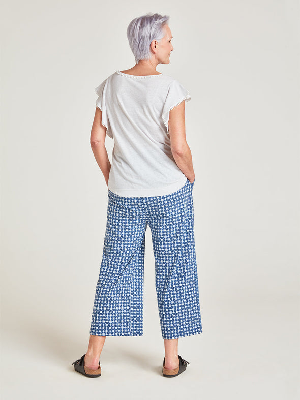 Thought Clementine Navy Jersey Culottes