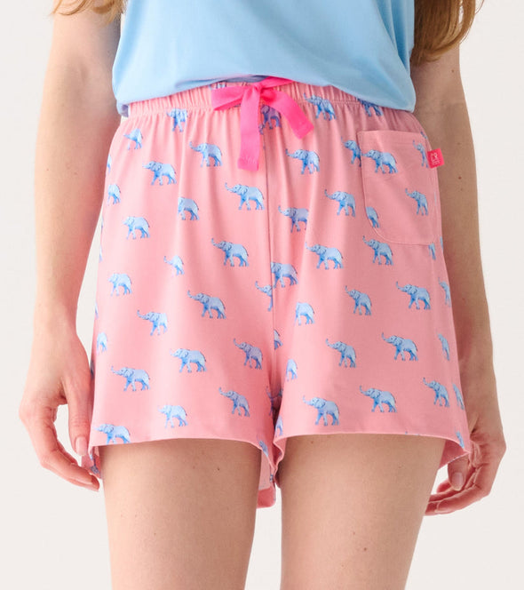 Little Blue House Elephantastic PJ Shorts in a Bag