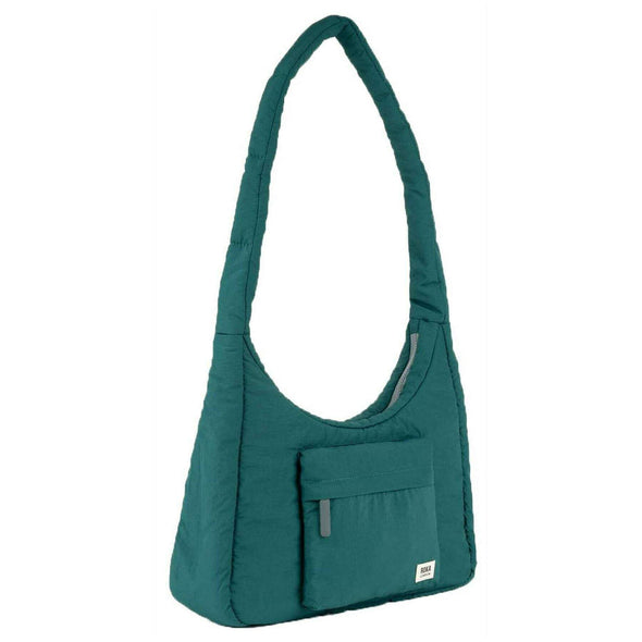 Roka Belsize Teal Recycled Taslon Shoulder Bag