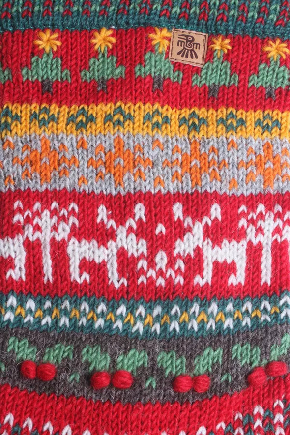 Pachamama Reindeer Christmas Stocking