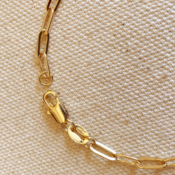 GoldFi - 18k Gold Filled Short Link Paperclip Bracelet