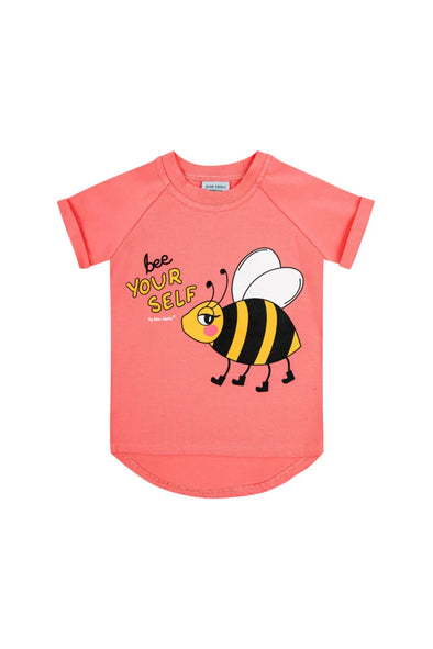 Dear Sophie Bee Yourself Coral T-shirt