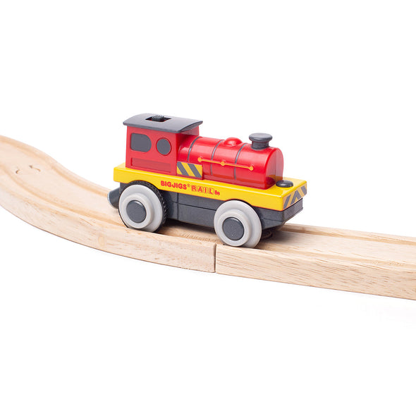 Bigjigs Battery Operated Mighty Red Locomotive