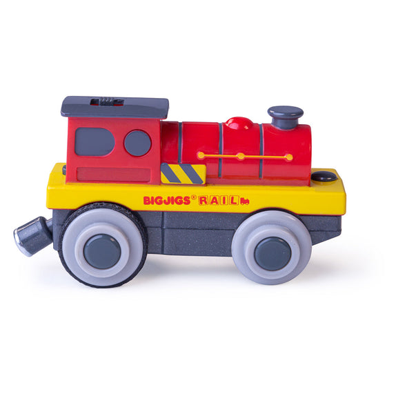 Bigjigs Battery Operated Mighty Red Locomotive