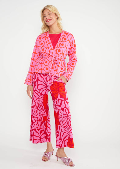Blutsgeschwister Loving Kiss Pink Cardymono Wrap Cardigan