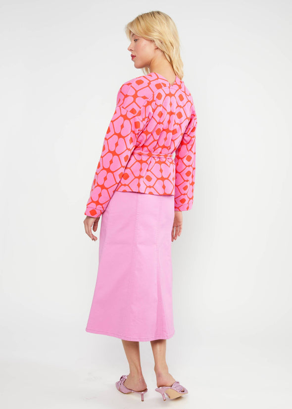 Blutsgeschwister Loving Kiss Pink Cardymono Wrap Cardigan