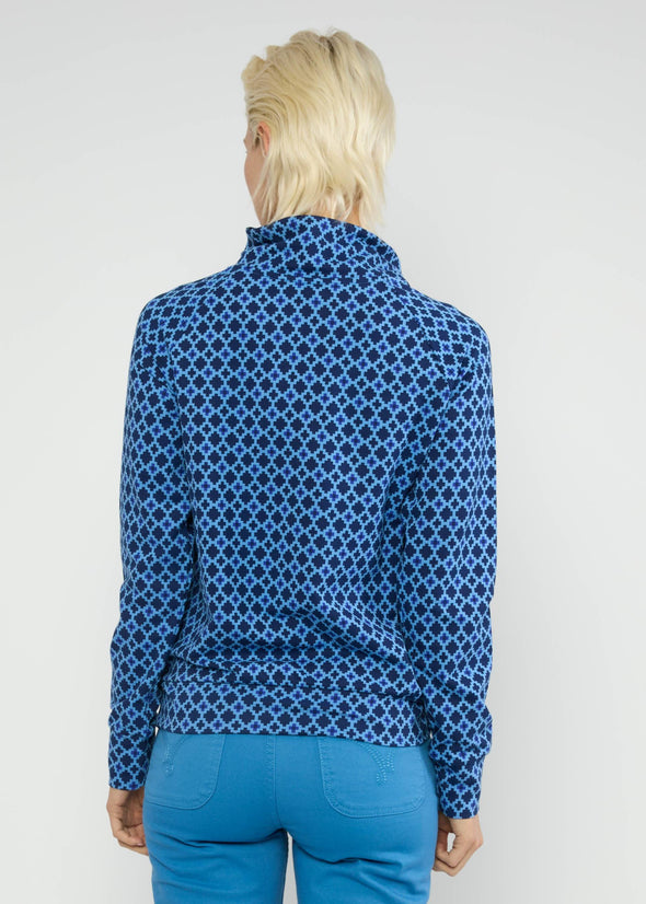 Blutsgeschwister Oh So Nett Quilted Blue Dream Sweatshirt