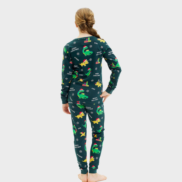 Happy Seasons Children's Dino Christmas Pyjamas