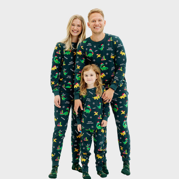 Happy Seasons Children's Dino Christmas Pyjamas