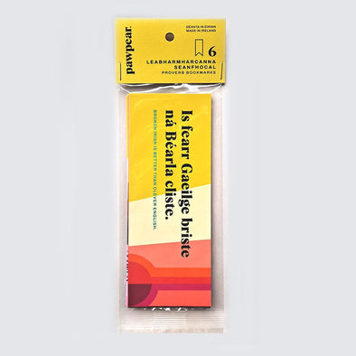 Pawpear Cliste (Clever) 6 Irish Proverb Bookmark Set