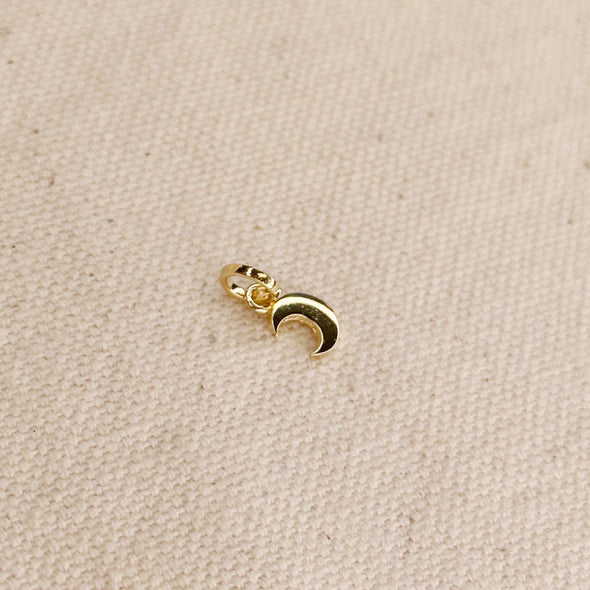 GoldFi Gold Fill Mini Crescent Moon Charm